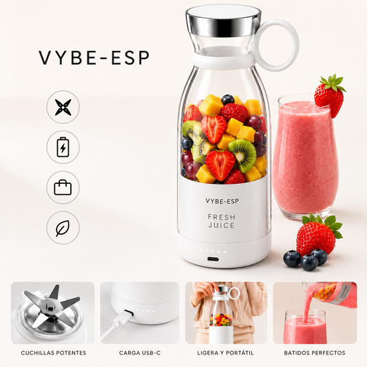 Batidora Portátil USB Recargable | Smoothies en Segundos