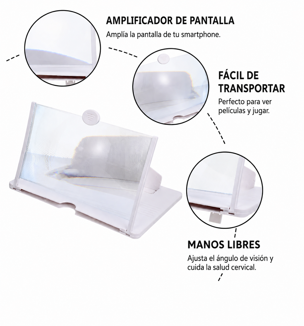 Amplificador de Pantalla HD para Smartphone